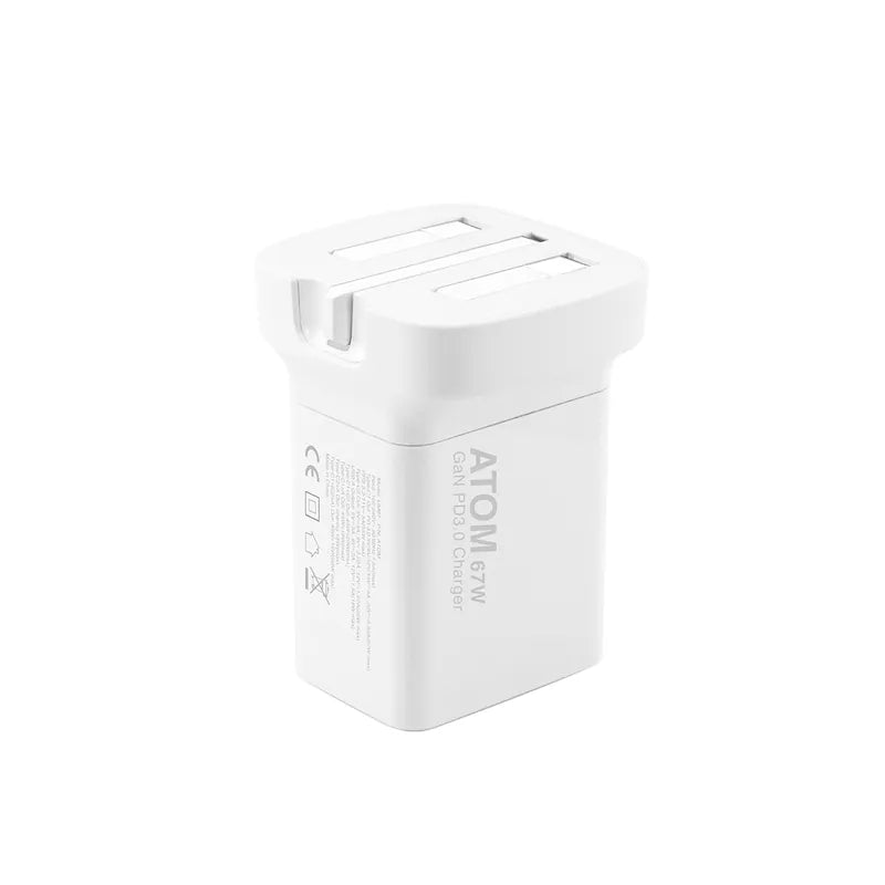 XPower Atom 67W Wall Charger - White XPower Atom 67W Wall Charger - White